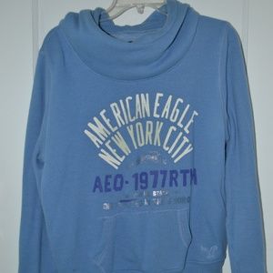 American eagle large blue sweatshirt/hoodie